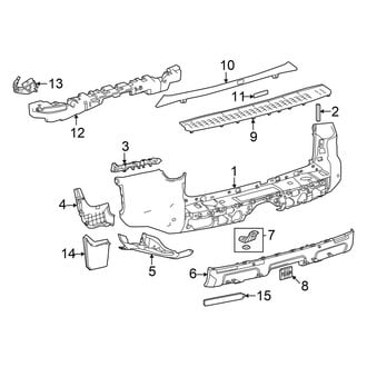 Toyota OE - Rear Bumper - Bumper & Components