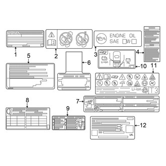 Toyota OE - Information Labels - Labels