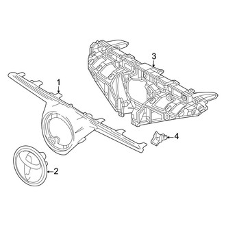 Toyota OE - Front Bumper & Grille - Grille & Components (Hybrid S / Hybrid SE / Hybrid XSE)