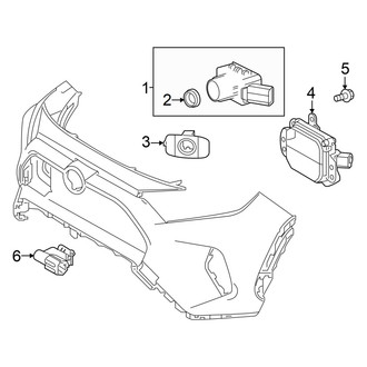 Toyota OE - Front Bumper & Grille - Electrical Components (XLE)