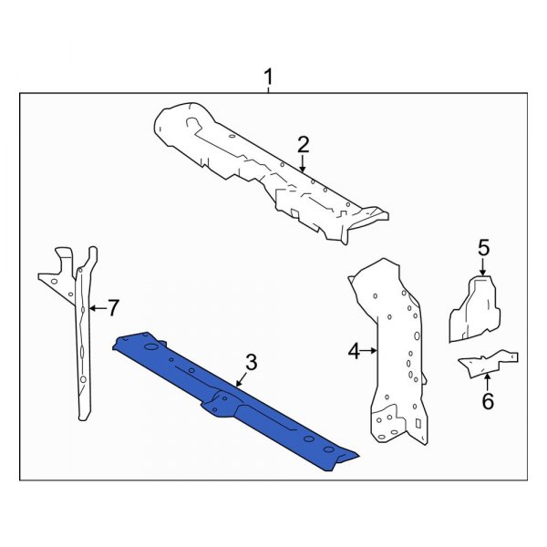 Radiator Support Tie Bar