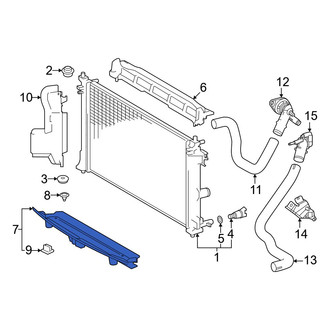Toyota OE - Front Lower Radiator Support Baffle