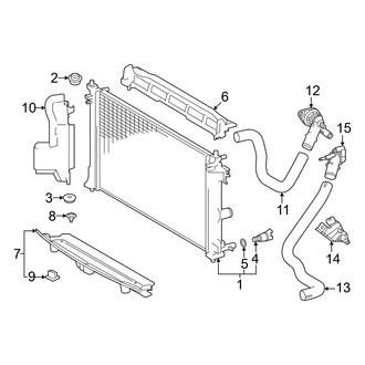 Toyota OE - Cooling - Radiator & Components (Radiator & Mounting)