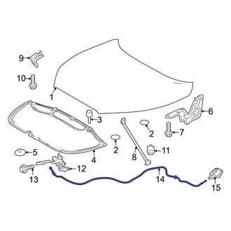 Toyota OE - Front Hood Release Cable