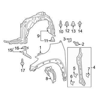 Toyota OE - Fender & Components