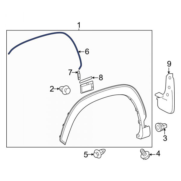 Wheel Arch Molding Seal