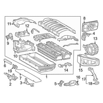 Toyota OE - Electrical - Battery (Battery Components, High Voltage), (FULL HYBRID EV-GAS (FHEV))
