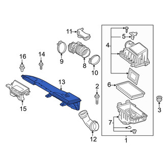 Toyota OE - Front Center Engine Air Intake Hose