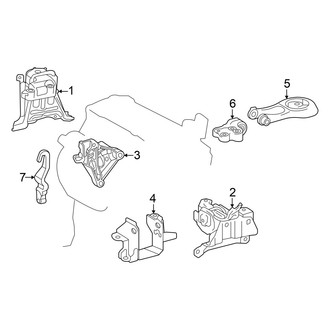 Toyota OE - Engine / Transaxle - Engine & Transmission Mounting (Gas)