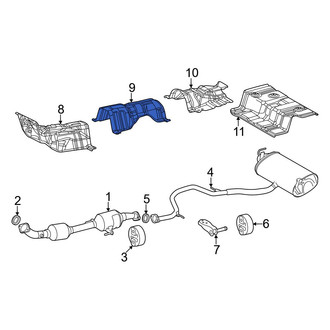 Toyota OE - Center Front Floor Pan Heat Shield