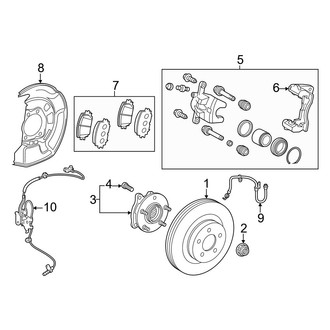 Toyota OE - Front Suspension - Brake Components