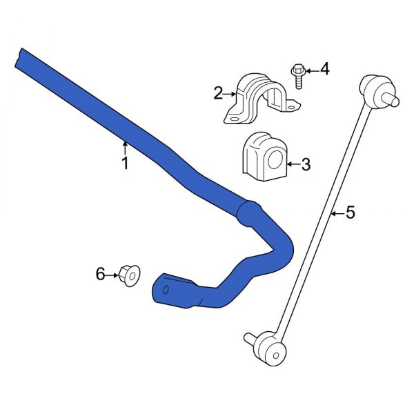 Toyota OE 488110A080 Front Suspension Stabilizer Bar