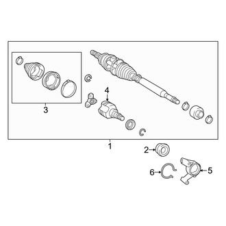 Toyota OE - Front Suspension - Drive Axles