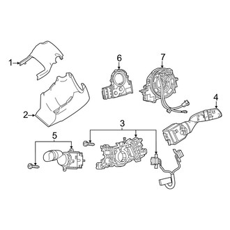 Toyota OE - Steering Column - Shroud, Switches & Levers