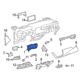 Toyota OE - Instrument Cluster Visor