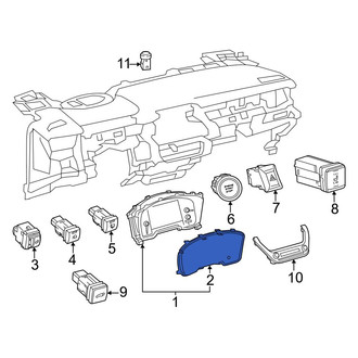 Toyota OE - Instrument Panel Lens