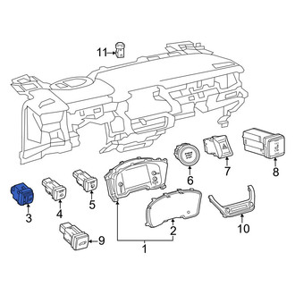 Toyota OE - Headlight Dimmer Switch