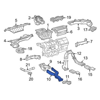 Toyota OE - Rear Center Instrument Panel Air Duct