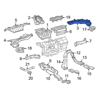 Toyota OE - Front Right Upper Instrument Panel Air Duct