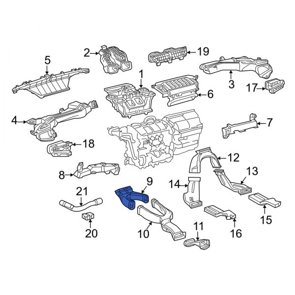 Instrument Panel Air Duct