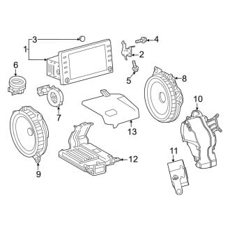 2022 Toyota Corolla Cross OEM Audio & Electronics - Speakers | CARiD