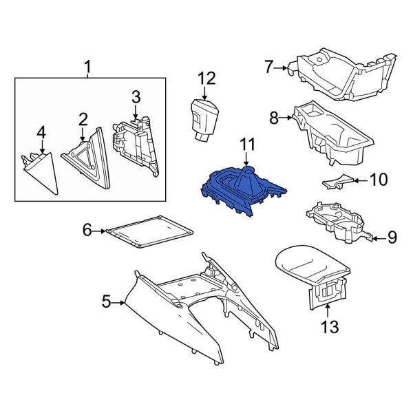 Automatic Transmission Shift Cover Plate