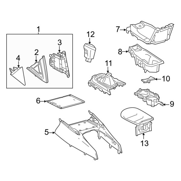 Center Console (Upper Console & Components)