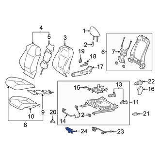 Toyota OE - Right Seat Heater Control Module Bracket