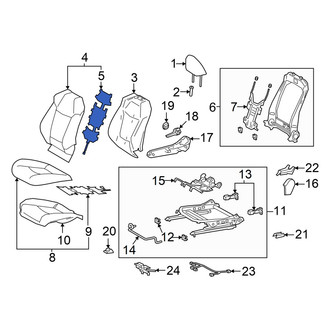 Toyota OE - Front Left Lower Seat Heater Pad
