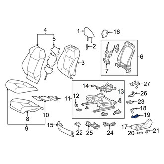 Toyota OE - Front Left Power Seat Switch