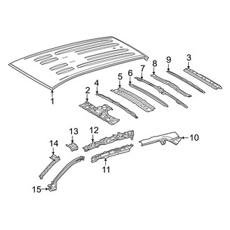 Toyota OE - Roof & Components (W/O Sunroof)