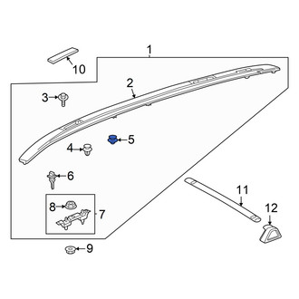 Toyota OE - Roof Luggage Carrier Side Rail Clip