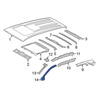 Toyota OE - Left Upper Body A-Pillar Reinforcement