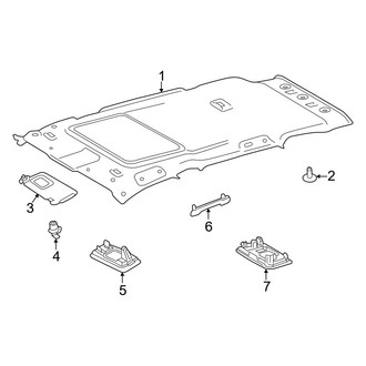 Toyota OE - Roof - Interior Trim (With Sunroof)