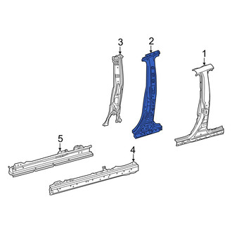 Toyota OE - Left Body B-Pillar Reinforcement