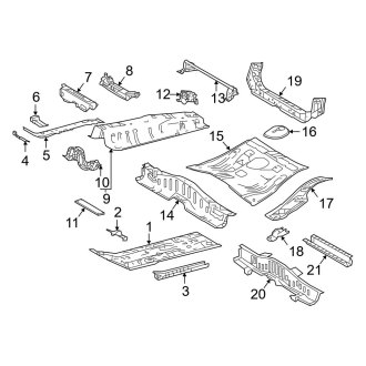 2022 Toyota Corolla Cross OEM Rocker Panels & Floors — CARiD.com