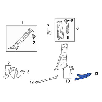 Toyota OE - Front Left Inner Door Sill Plate