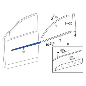 Toyota OE - Rear Left Lower Door Molding