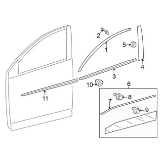Toyota OE - Front Door - Exterior Trim