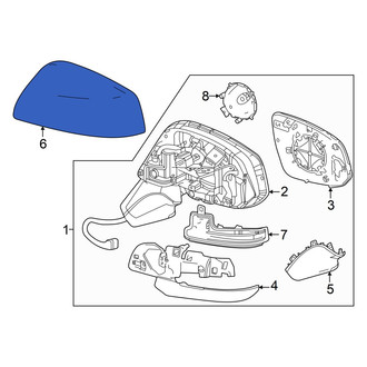 Toyota OE - Front Left Upper Door Mirror Cover