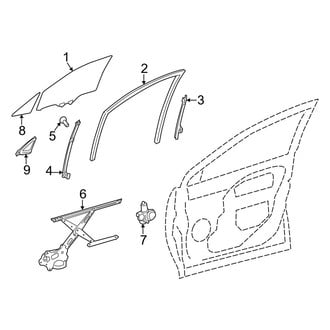 Toyota OE - Front Door - Glass & Hardware