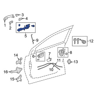 Toyota OE - Front Right Exterior Door Handle Base