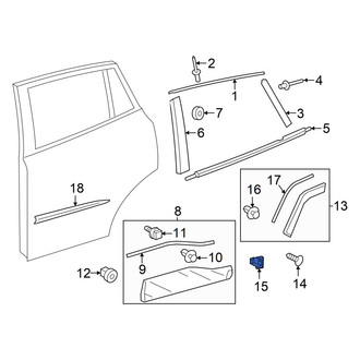Toyota OE - Wheel Arch Molding Grommet