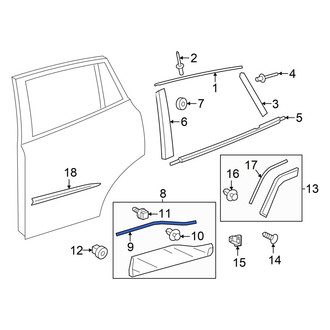 Toyota OE - Door Molding Seal
