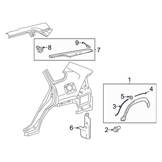 Toyota OE - Front Wheel Arch Molding Seal