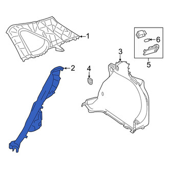 Toyota OE - Left Body C-Pillar Trim Panel