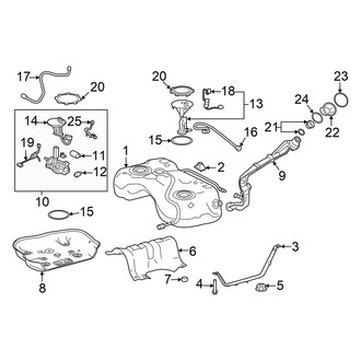 Toyota OE - Fuel System Components (AWD)