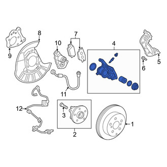 Toyota OE - Rear Left Disc Brake Caliper