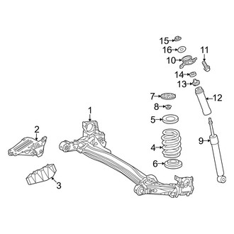 Toyota OE - Rear Suspension - Suspension Components (FWD)