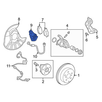 Toyota OE - Rear Parking Brake Actuator
